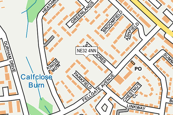 NE32 4NN map - OS OpenMap – Local (Ordnance Survey)