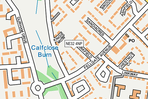 NE32 4NP map - OS OpenMap – Local (Ordnance Survey)