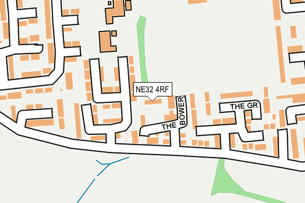 NE32 4RF map - OS OpenMap – Local (Ordnance Survey)