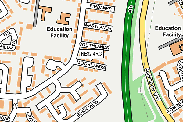 NE32 4RG map - OS OpenMap – Local (Ordnance Survey)