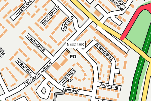NE32 4RR map - OS OpenMap – Local (Ordnance Survey)