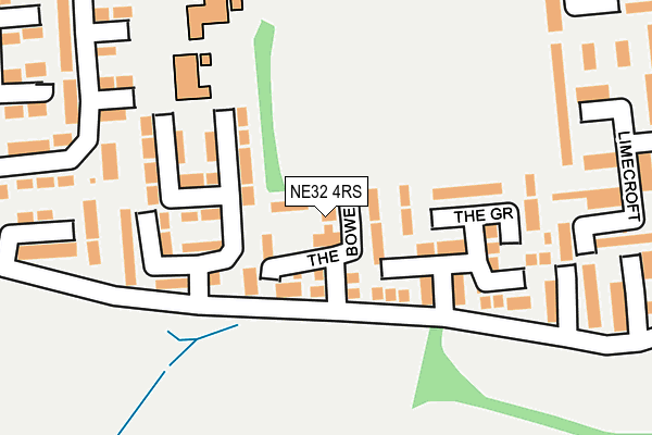 NE32 4RS map - OS OpenMap – Local (Ordnance Survey)