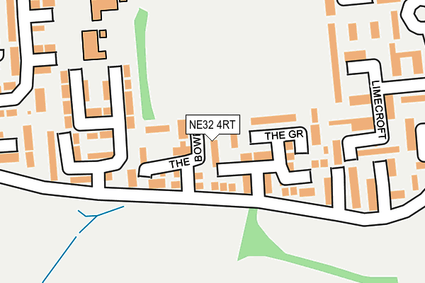 NE32 4RT map - OS OpenMap – Local (Ordnance Survey)