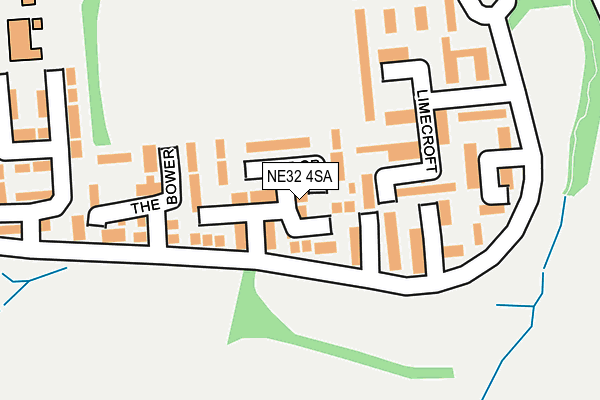 NE32 4SA map - OS OpenMap – Local (Ordnance Survey)