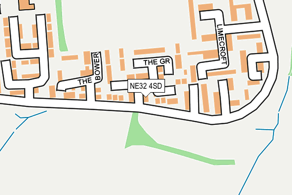 NE32 4SD map - OS OpenMap – Local (Ordnance Survey)