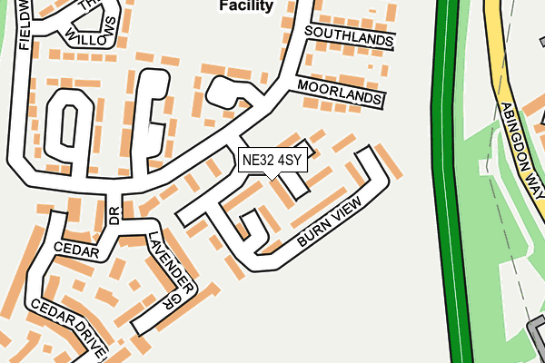 NE32 4SY map - OS OpenMap – Local (Ordnance Survey)