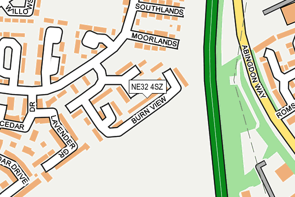 NE32 4SZ map - OS OpenMap – Local (Ordnance Survey)