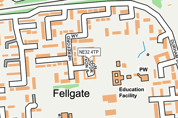NE32 4TP map - OS OpenMap – Local (Ordnance Survey)