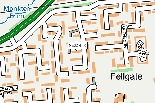 NE32 4TR map - OS OpenMap – Local (Ordnance Survey)