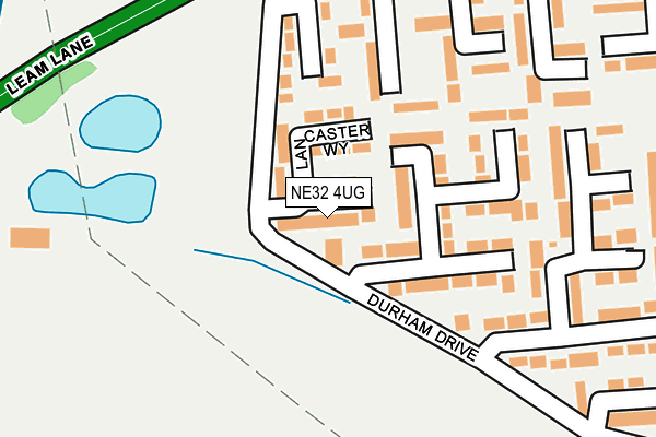 NE32 4UG map - OS OpenMap – Local (Ordnance Survey)