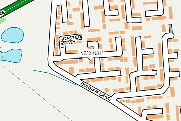 NE32 4UH map - OS OpenMap – Local (Ordnance Survey)
