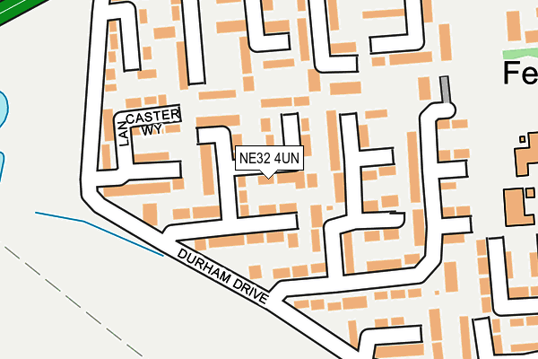 NE32 4UN map - OS OpenMap – Local (Ordnance Survey)