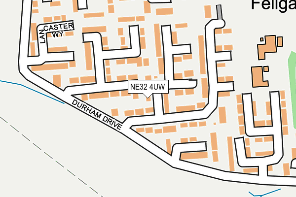 NE32 4UW map - OS OpenMap – Local (Ordnance Survey)