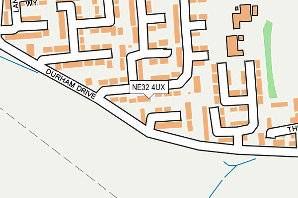NE32 4UX map - OS OpenMap – Local (Ordnance Survey)