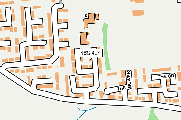 NE32 4UY map - OS OpenMap – Local (Ordnance Survey)