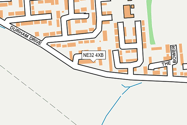 NE32 4XB map - OS OpenMap – Local (Ordnance Survey)