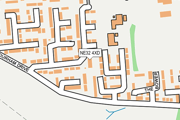 NE32 4XD map - OS OpenMap – Local (Ordnance Survey)