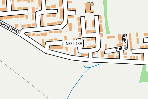 NE32 4XE map - OS OpenMap – Local (Ordnance Survey)