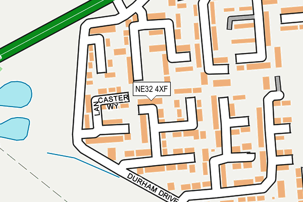 NE32 4XF map - OS OpenMap – Local (Ordnance Survey)