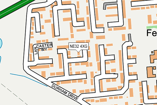 NE32 4XG map - OS OpenMap – Local (Ordnance Survey)