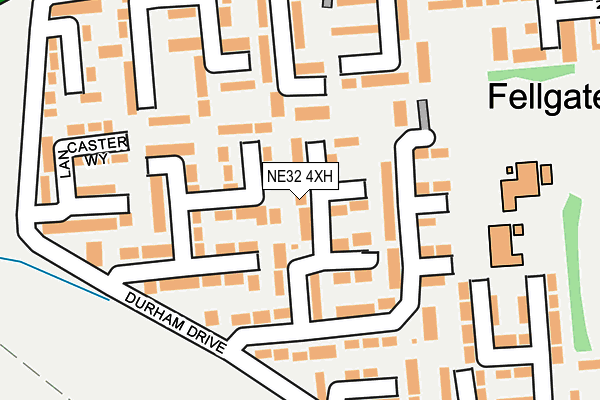 NE32 4XH map - OS OpenMap – Local (Ordnance Survey)