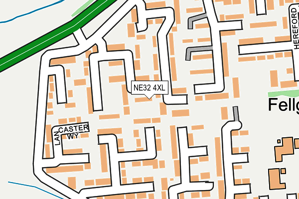 NE32 4XL map - OS OpenMap – Local (Ordnance Survey)