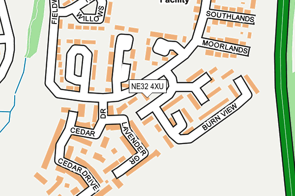 NE32 4XU map - OS OpenMap – Local (Ordnance Survey)