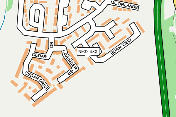 NE32 4XX map - OS OpenMap – Local (Ordnance Survey)
