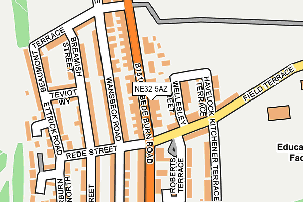NE32 5AZ map - OS OpenMap – Local (Ordnance Survey)