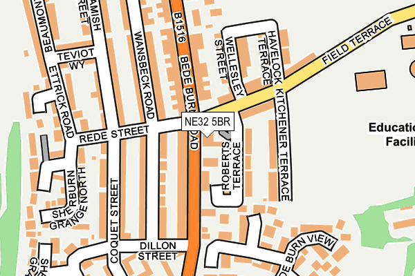 NE32 5BR map - OS OpenMap – Local (Ordnance Survey)