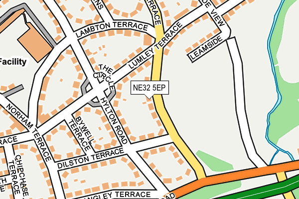 NE32 5EP map - OS OpenMap – Local (Ordnance Survey)