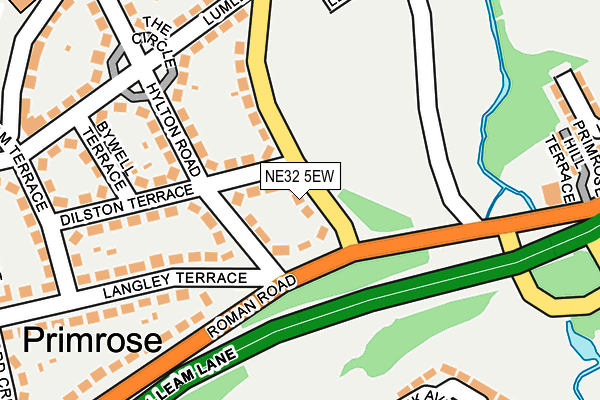 NE32 5EW map - OS OpenMap – Local (Ordnance Survey)