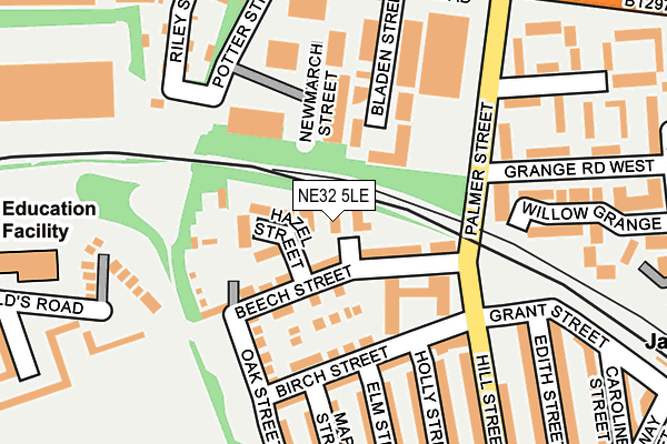 NE32 5LE map - OS OpenMap – Local (Ordnance Survey)
