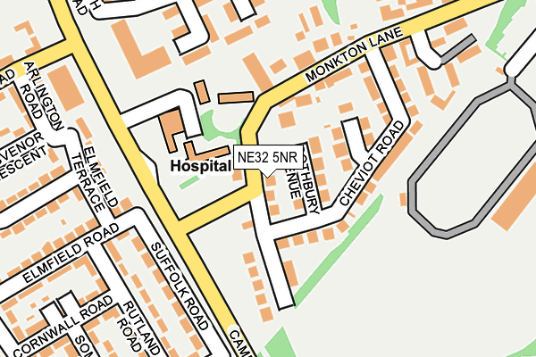 NE32 5NR map - OS OpenMap – Local (Ordnance Survey)