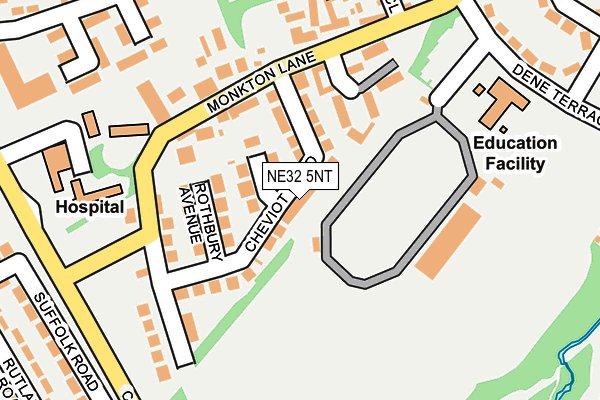 NE32 5NT map - OS OpenMap – Local (Ordnance Survey)