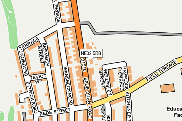 NE32 5RB map - OS OpenMap – Local (Ordnance Survey)