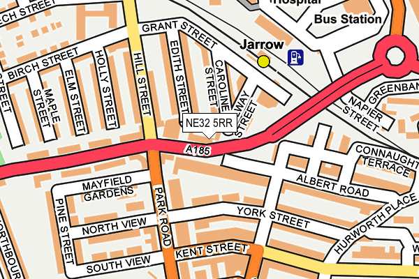 NE32 5RR map - OS OpenMap – Local (Ordnance Survey)