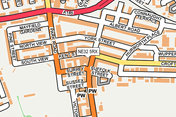 NE32 5RX map - OS OpenMap – Local (Ordnance Survey)