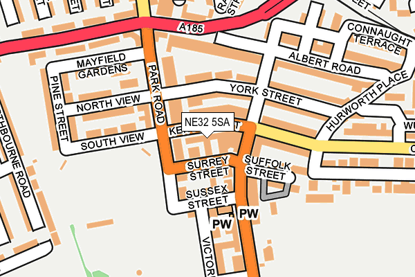 NE32 5SA map - OS OpenMap – Local (Ordnance Survey)