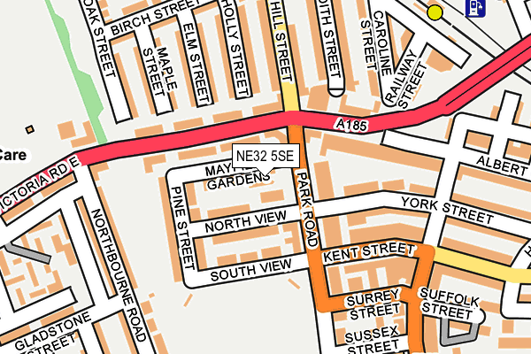 NE32 5SE map - OS OpenMap – Local (Ordnance Survey)