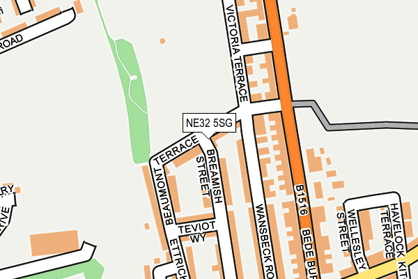 NE32 5SG map - OS OpenMap – Local (Ordnance Survey)