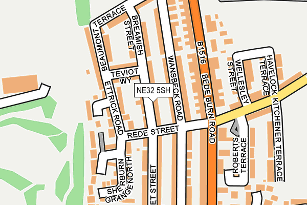 NE32 5SH map - OS OpenMap – Local (Ordnance Survey)