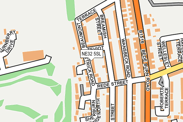 NE32 5SL map - OS OpenMap – Local (Ordnance Survey)