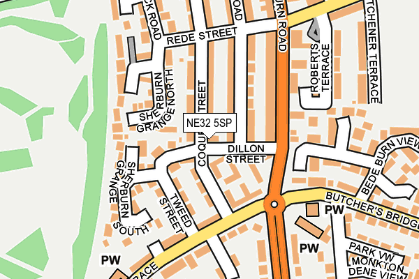 NE32 5SP map - OS OpenMap – Local (Ordnance Survey)