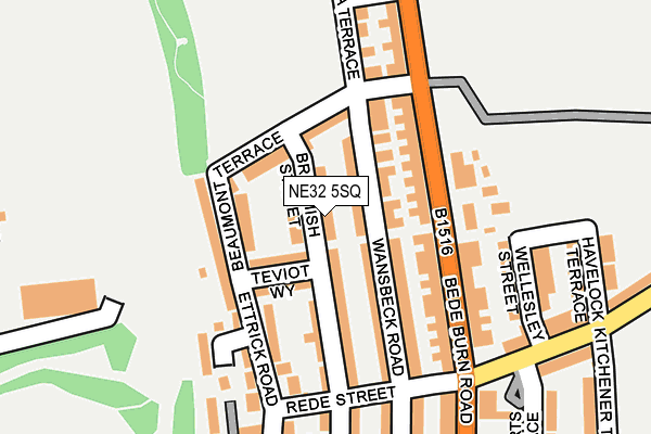 NE32 5SQ map - OS OpenMap – Local (Ordnance Survey)