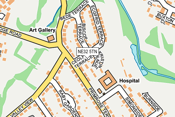 NE32 5TN map - OS OpenMap – Local (Ordnance Survey)