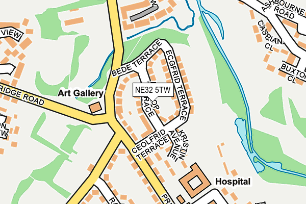 NE32 5TW map - OS OpenMap – Local (Ordnance Survey)