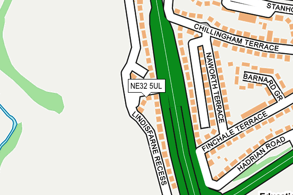 NE32 5UL map - OS OpenMap – Local (Ordnance Survey)
