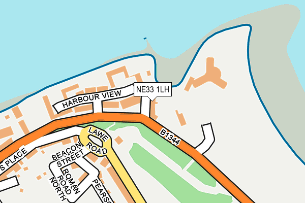 NE33 1LH map - OS OpenMap – Local (Ordnance Survey)