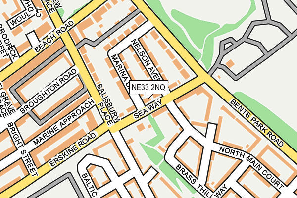 NE33 2NQ map - OS OpenMap – Local (Ordnance Survey)